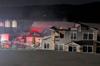 Incendie majeur à la ferme piscicole des Bobines à East Hereford